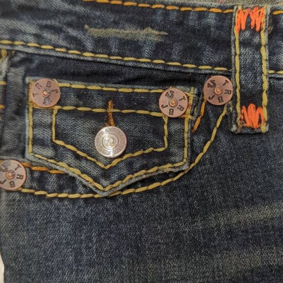 True Religion Boot Cut Jeans Size 27 Inseam 33 New with Tags - Picture 5 of 12